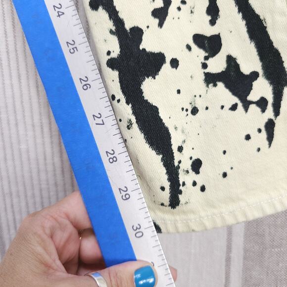 Rag & Bone‎ Jeans Womens Paint Splatter Ankle Punk Rock Artsy Chaotic Acid Wash - Picture 10 of 11